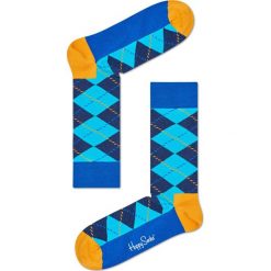 Happy Socks - Skarpety Argyle. Niebieskie skarpety męskie Happy Socks, z bawełny. Za 39.90 zł.