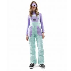 Spodnie snowboardowe z szelkami damskie B1-W Lenk. Zielone spodnie materiałowe damskie SIROKO, l, bez wzorów. Za 928.00 zł.