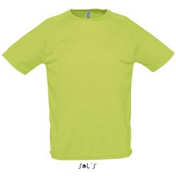 Koszulka Sol's Sporty. Niebieskie koszulki sportowe męskie SOL'S, s, bez wzorów, z materiału, bez kołnierzyka, bez ramiączek. Za 67.50 zł.