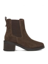 Lasocki Sztyblety CEO-WI23-T-735-02 Brązowy. Brązowe botki damskie Lasocki, ze skóry, bez obcasa, na słupku, bez zapięcia. Za 279.99 zł.