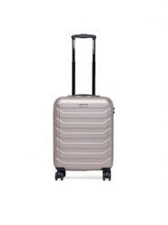 GINO ROSSI Walizka kabinowa CEO-GIN-S-002-05-GOLD Złoty. Żółte torebki do ręki damskie Gino Rossi, bez wzorów, z materiału, bez dodatków. Za 259.99 zł.