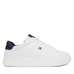 Sneakersy Tommy Hilfiger. Białe trampki i tenisówki chłopięce Tommy Hilfiger, bez wzorów, bez zapięcia. Za 304.99 zł.