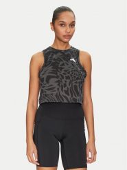 Adidas Koszulka techniczna Train Essentials Allover Print Workout JE6153 Czarny Regular Fit. Czarne koszulki sportowe damskie Adidas, l, bez wzorów, z syntetyku, bez kołnierzyka, bez ramiączek, na fitness i siłownię. Za 89.99 zł.