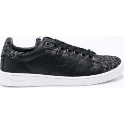 Pepe Jeans - Buty Brompton. Czarne obuwie sportowe damskie Pepe Jeans, z gumy. W wyprzedaży za 179.90 zł.