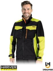 HARVERCOOL-J - Bluza męska ochronna suwak kołnierz stójka 4 kieszenie odblaski rękawy zakończone zapięciem na rzep regulowany dół bluzy na napy 65% po. Brązowe bluzy męskie Reis, m, bez wzorów, bez kaptura. Za 166.86 zł.