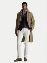 Polo Ralph Lauren Chinosy 710704176055 Biały Slim Fit. Białe eleganckie spodnie męskie Polo Ralph Lauren, m, bez wzorów, z bawełny. Za 749.99 zł.