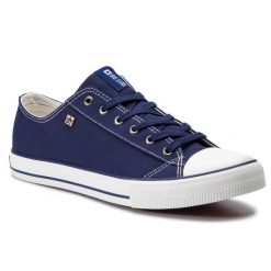 Trampki Big Star Shoes. Niebieskie półbuty na co dzień męskie BIG STAR SHOES, bez wzorów, retro, bez zapięcia. Za 79.99 zł.