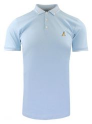 Oryginalna Koszulka Polo - Brave Soul - Błękitna. Niebieskie koszulki polo męskie Brave Soul, l, bez wzorów, z bawełny, casualowe, bez ramiączek. Za 75.00 zł.
