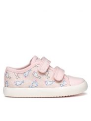 Geox Sneakersy B Gisli B451MB 000AN C8010 S Różowy. Czerwone buty sportowe dziewczęce Geox, bez wzorów, z materiału, bez zapięcia. Za 129.99 zł.