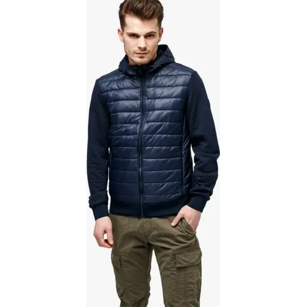 Timberland Kurtka Mount Cabot Hybrid , granatowy, rozmiar M. Niebieskie kurtki męskie Timberland, m, bez wzorów, z bawełny, z kapturem. W wyprzedaży za 299.99 zł.