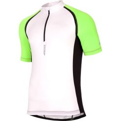 Koszulka rowerowa męska RKM002 - biały. Białe koszulki sportowe męskie 4f, z elastanu. W wyprzedaży za 129.99 zł.