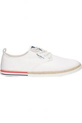 Buty Pepe Jeans Białe Sneakersy Maoui Surf. Białe obuwie sportowe damskie Pepe Jeans, bez wzorów, z jeansu, trekkingowe. Za 194.41 zł.