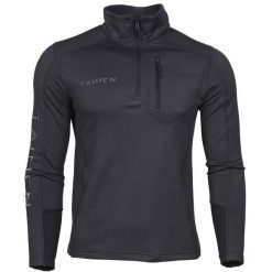 Bluza polarowa Taimen Uilgan Grid - Ciemnoszara. Szare bluzy męskie TAIMEN, l, bez wzorów, z materiału, bez kaptura, żeglarskie. Za 299.00 zł.