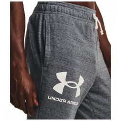 Spodnie fitness męskie Under Armour Ua Rival Terry. Szare spodnie sportowe męskie Under Armour, m, bez wzorów, na fitness i siłownię. Za 212.52 zł.