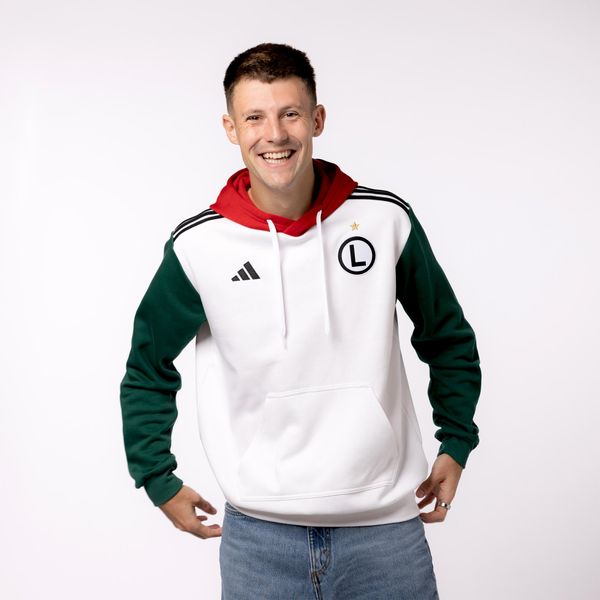 Bluza piłkarska z kapturem adidas Entrada 22 Legia Warszawa. Bluzy męskie Adidas, l, bez wzorów, z kapturem, do piłki nożnej. W wyprzedaży za 269.99 zł.