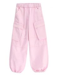 Coccodrillo Spodnie materiałowe WC5119101DGJ Różowy Slim Fit. Czerwone spodnie materiałowe dla dziewczynek COCCODRILLO, bez wzorów, z bawełny. Za 69.99 zł.