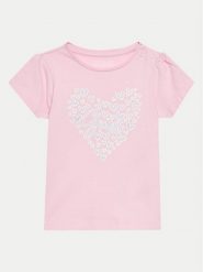 Guess T-Shirt A4GI01 K6YW4 Różowy Regular Fit. Czerwone t-shirty i topy dla dziewczynek Guess, z aplikacjami, z bawełny, bez ramiączek. Za 39.99 zł.