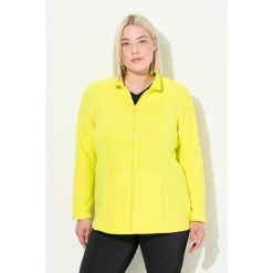 Damskie Bluza polarowa system modułowy do wpinania z recyklingu. Zielone bluzy damskie Ulla Popken, plus size, bez wzorów, z materiału, bez kaptura. Za 195.99 zł.