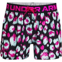Spodenki krótkie dziewczęce Under Armour Play Up Printed Shorts. Spodenki dla dziewczynek Under Armour, na lato, bez wzorów. Za 39.99 zł.