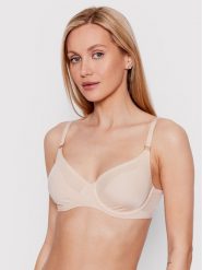Chantelle Biustonosz z fiszbiną Pure Light C10M10 Beżowy. Brązowe biustonosze Chantelle, bez wzorów, z syntetyku. Za 319.00 zł.