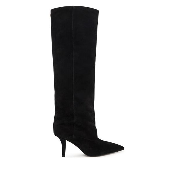 Kozaki Guess. Czarne kozaki damskie Guess, bez obcasa, na szpilce. Za 1,059.00 zł.