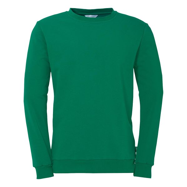Bluza Uhlsport Essential. Czarne bluzy sportowe męskie Uhlsport, bez wzorów, prążkowane, bez kaptura, do piłki nożnej. Za 212.50 zł.