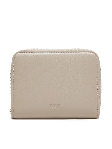 TOUS Portfel City 2002303543 Szary. Szare portfele damskie tous, bez wzorów, ze skóry. Za 299.99 zł.
