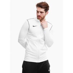 Bluza sportowa męska Nike Dri-fit Park 20 Track. Białe bluzy sportowe męskie Nike, m, bez wzorów, bez kaptura, do piłki nożnej, dri-fit (nike). W wyprzedaży za 144.70 zł.