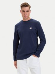 Calvin Klein Jeans Longsleeve LV040EM217 Granatowy Regular Fit. Niebieskie bluzki z długim rękawem męskie Calvin Klein Jeans, l, bez wzorów, z bawełny, bez kołnierzyka. Za 249.99 zł.