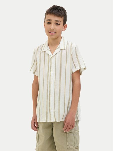 Jack & Jones Junior Koszula Luke 12277304 Biały Relaxed Fit. Białe koszule dla chłopców Jack & Jones Junior, bez wzorów, z bawełny, bez kołnierzyka, bez ramiączek. Za 79.99 zł.
