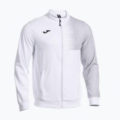 Bluza tenisowa męska Joma Smash Full Zip. Białe bluzy męskie Joma, m, bez wzorów, z materiału, bez kaptura, na fitness i siłownię. Za 179.99 zł.