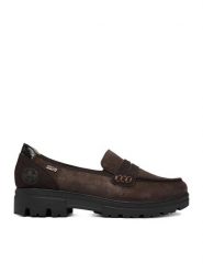 Rieker Loafersy CEO-43051-25 Brązowy. Brązowe mokasyny damskie Rieker, ze skóry. Za 419.99 zł.