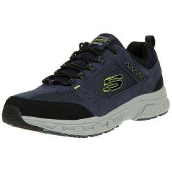 Buty sportowe męskie Skechers Oak Canyon. Niebieskie buty sportowe męskie Skechers, z gumy, bez zapięcia. Za 490.00 zł.
