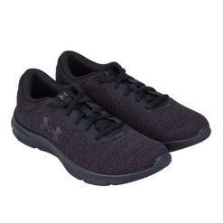 Trampki Damskie. Czarne obuwie sportowe damskie Under Armour, bez wzorów, trekkingowe. Za 289.99 zł.