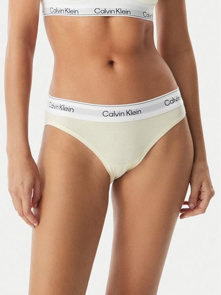 Calvin Klein Underwear Figi klasyczne LV00QF8520 Kremowy. Białe figi damskie Calvin Klein Underwear, s, bez wzorów, z bawełny. Za 92.99 zł.