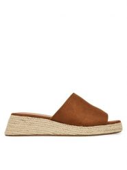 ONLY Shoes Espadryle 15341286 Brązowy. Brązowe espadryle damskie ONLY Shoes, bez wzorów, ze skóry, bez obcasa, bez zapięcia. Za 119.99 zł.