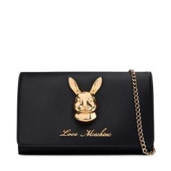 Torebka LOVE MOSCHINO. Czarne kopertówki damskie Love Moschino, bez wzorów, bez dodatków. Za 729.99 zł.
