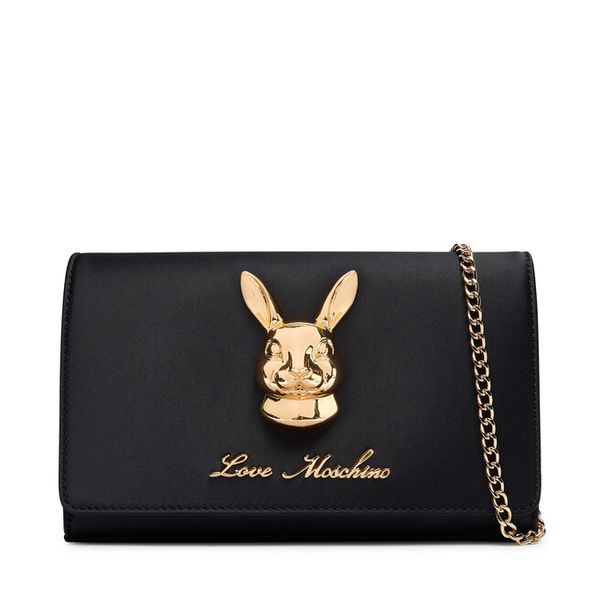 Torebka LOVE MOSCHINO. Czarne kopertówki damskie Love Moschino, bez wzorów, bez dodatków. Za 656.99 zł.