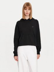 4F Bluza 4FWMM00TSWSF1468 Czarny Regular Fit. Czarne bluzy damskie 4f, xs, bez wzorów, z bawełny, bez kaptura. Za 99.99 zł.