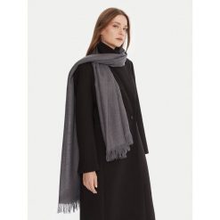 Szal Weekend Max Mara. Szare szaliki i chusty damskie Weekend Max Mara, bez wzorów. Za 779.99 zł.