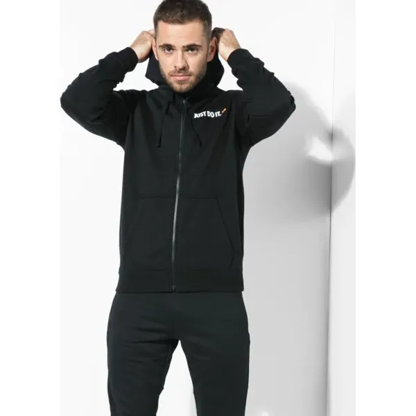 Nike Bluza M Nsw Hoodie Fz Flc Hbr , czarny, rozmiar XL. Czarne bluzy męskie Nike, m, bez wzorów, z bawełny, z kapturem. W wyprzedaży za 179.99 zł.