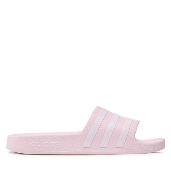 Klapki adidas. Czerwone klapki damskie Adidas, bez wzorów, żeglarskie. Za 79.99 zł.