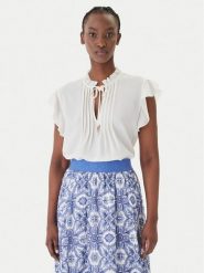 JOOP! Bluzka Benita 30102114 Écru Regular Fit. Bluzki damskie JOOP!, bez wzorów, z syntetyku, bez kołnierzyka, bez ramiączek. Za 799.99 zł.