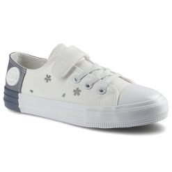 Białe Trampki Big Star Dziecięce Buty Na Rzep. Szare trampki i tenisówki dziewczęce Big Star, z aplikacjami, bez zapięcia. Za 76.00 zł.