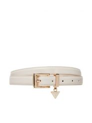 Guess Pasek Damski BW9254 P5325 Biały. Białe paski damskie Guess, z aplikacjami, ze skóry. Za 199.99 zł.