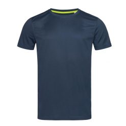 Męska Aktywna Koszulka Z Okrągłym Dekoltem. Czarne koszulki sportowe męskie Stedman, m, bez wzorów, bez kołnierzyka, bez ramiączek, trekkingowe. Za 61.99 zł.