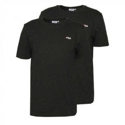 T-shirt Męski Brod 2pak. Czarne koszulki sportowe męskie Fila, m, bez wzorów, bez kołnierzyka, bez ramiączek, trekkingowe. Za 130.99 zł.