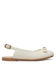 Tommy Hilfiger Sandały Ballerina Chanel T4A3-33929-0206 M Écru. Sandały dziewczęce Tommy Hilfiger, ze skóry, bez zapięcia. Za 359.99 zł.