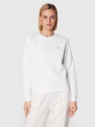 Tommy Jeans Bluza Fleece DW0DW09227 Biały Regular Fit. Białe bluzy damskie Tommy Jeans, xl, bez wzorów, z jeansu, bez kaptura. Za 209.99 zł.