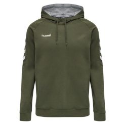 Bluza Hummel hmlGO. Brązowe bluzy męskie Hummel, m, bez wzorów, bez kaptura, do piłki ręcznej. W wyprzedaży za 183.00 zł.